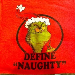 Grinch Christmas shirt Size mens medium . Used item. In good condition.